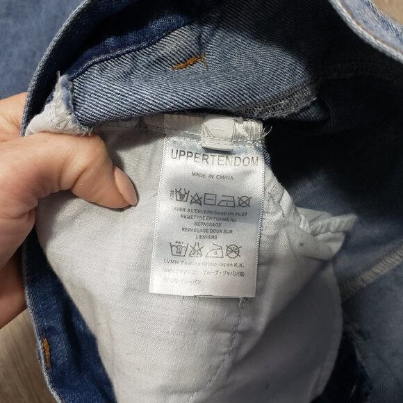 Uppertendom * Relaxed Light Wash Destroyed Jeans M - Picture 10 of 12